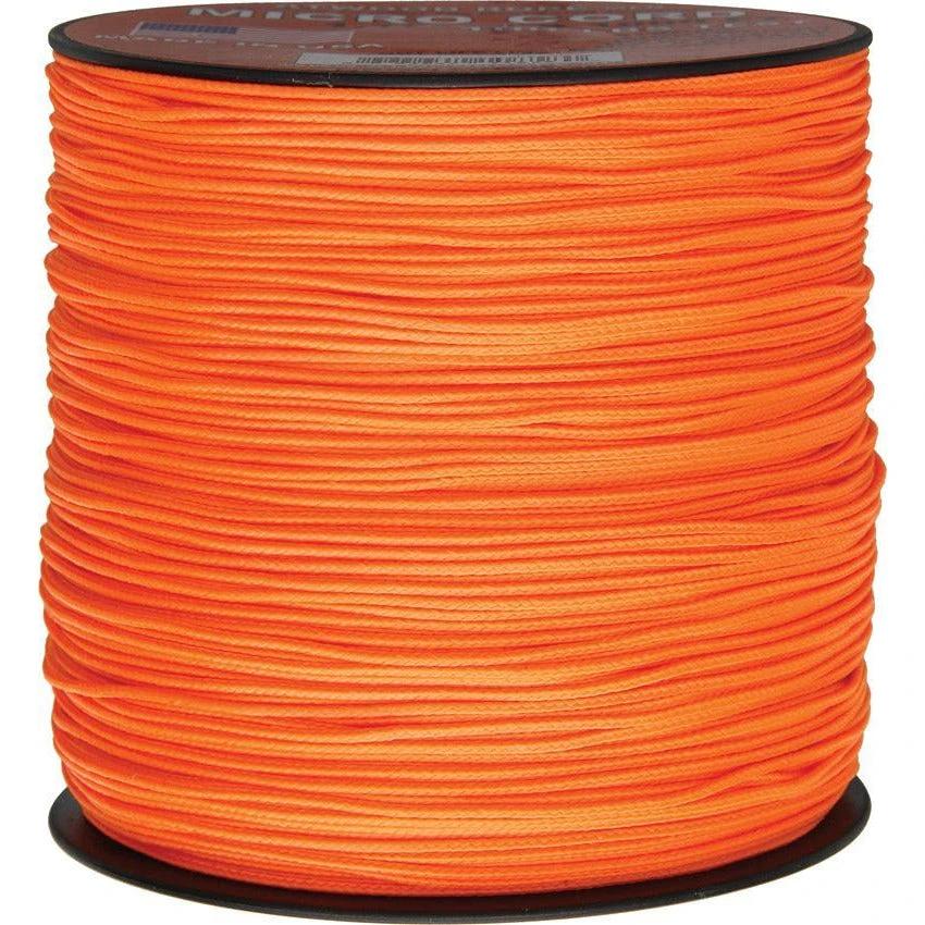 Parachute Cord Micro Cord Neon Orange MS17-1000' - NEON ORANGE by Parachute Cord