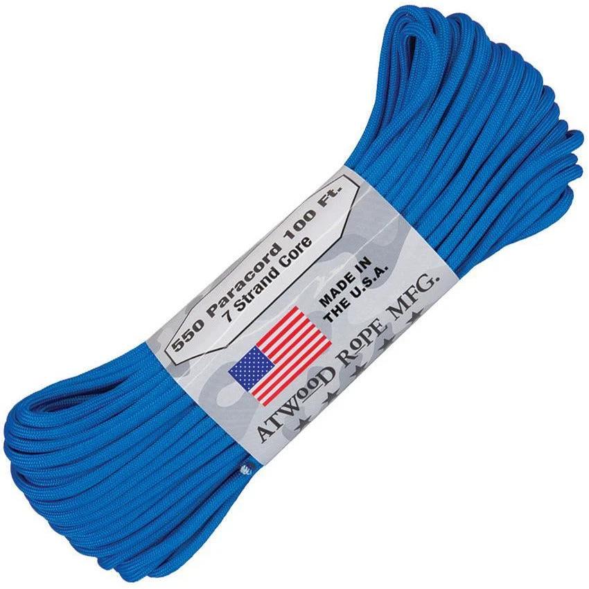 Atwood Rope MFG Parachute Cord Blue S02 - BLUE by Atwood Rope MFG