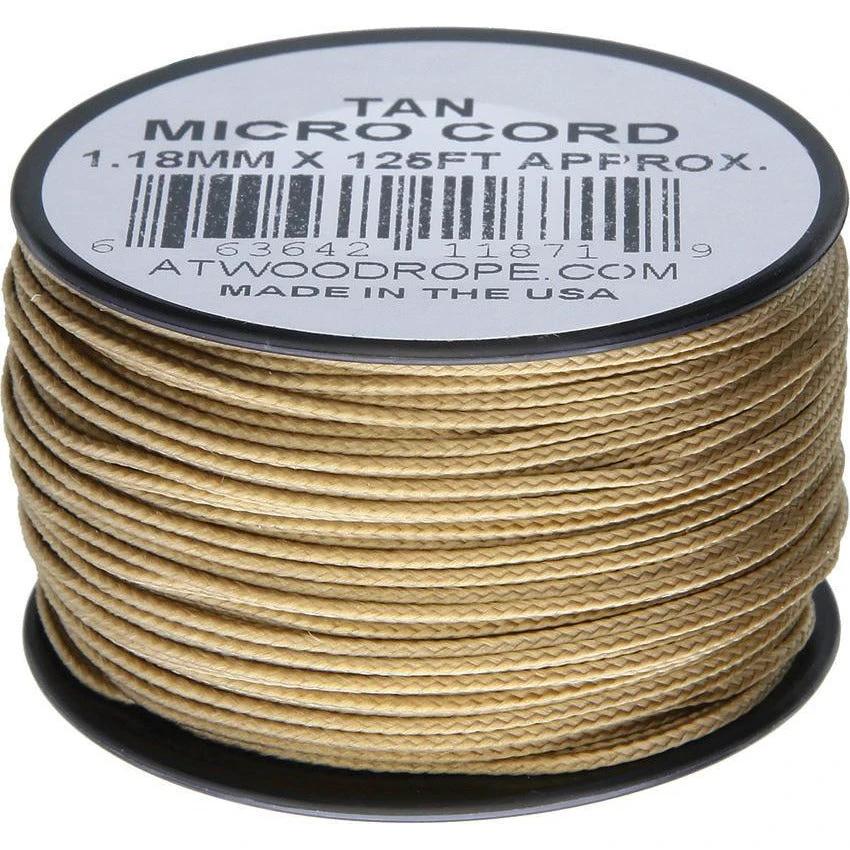 Atwood Rope MFG Micro Cord 125ft Tan MS10 - TAN by Atwood Rope MFG