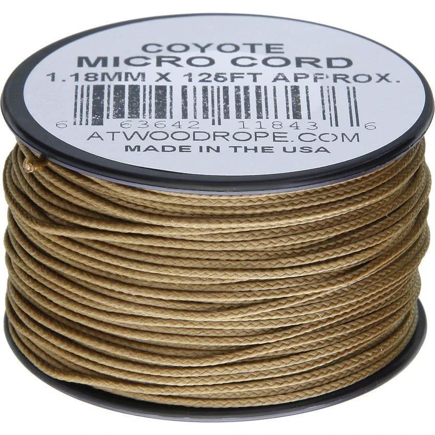 Atwood Rope MFG Micro Cord 125ft Coyote MS24 - COYOTE by Atwood Rope MFG