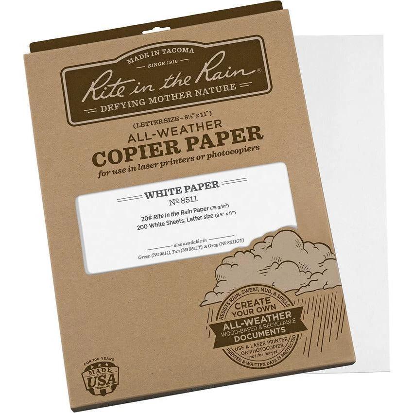 Rite in the Rain Copier Paper White 200 Sheets 8511 by Rite in the Rain