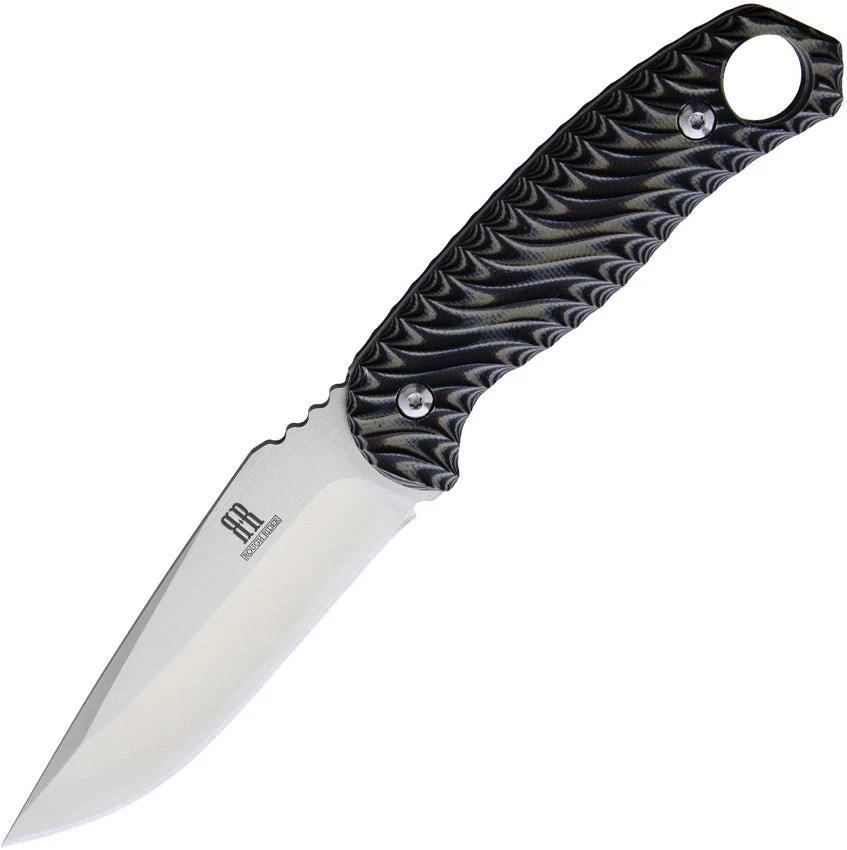 Rough Ryder Fixed Blade Black/Tan BS110200 by Rough Ryder