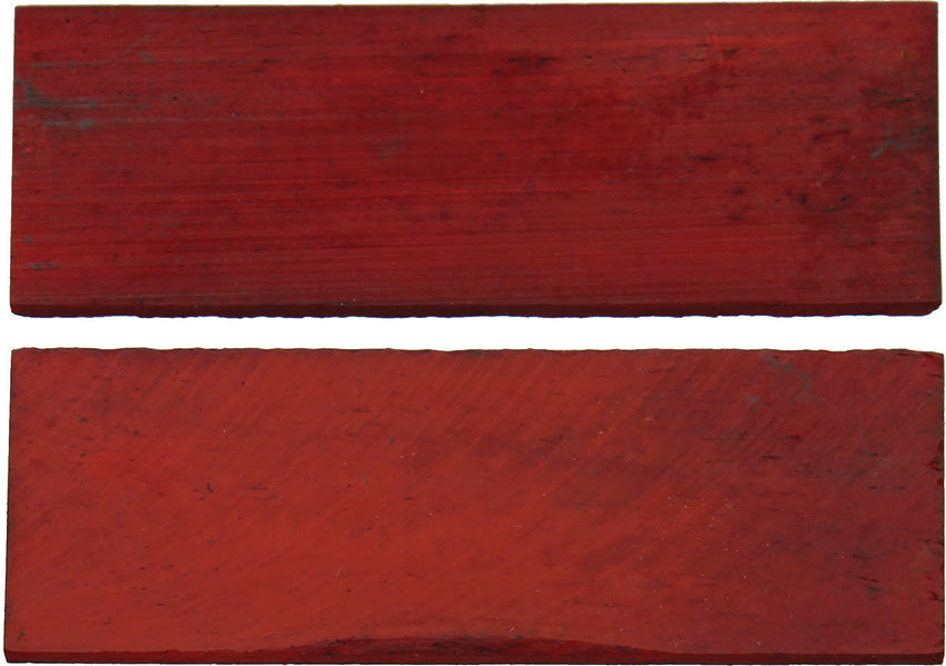 Rough Ryder Handle Scales Red Smooth Bone RED SMOOTH BONE 3" X 1"