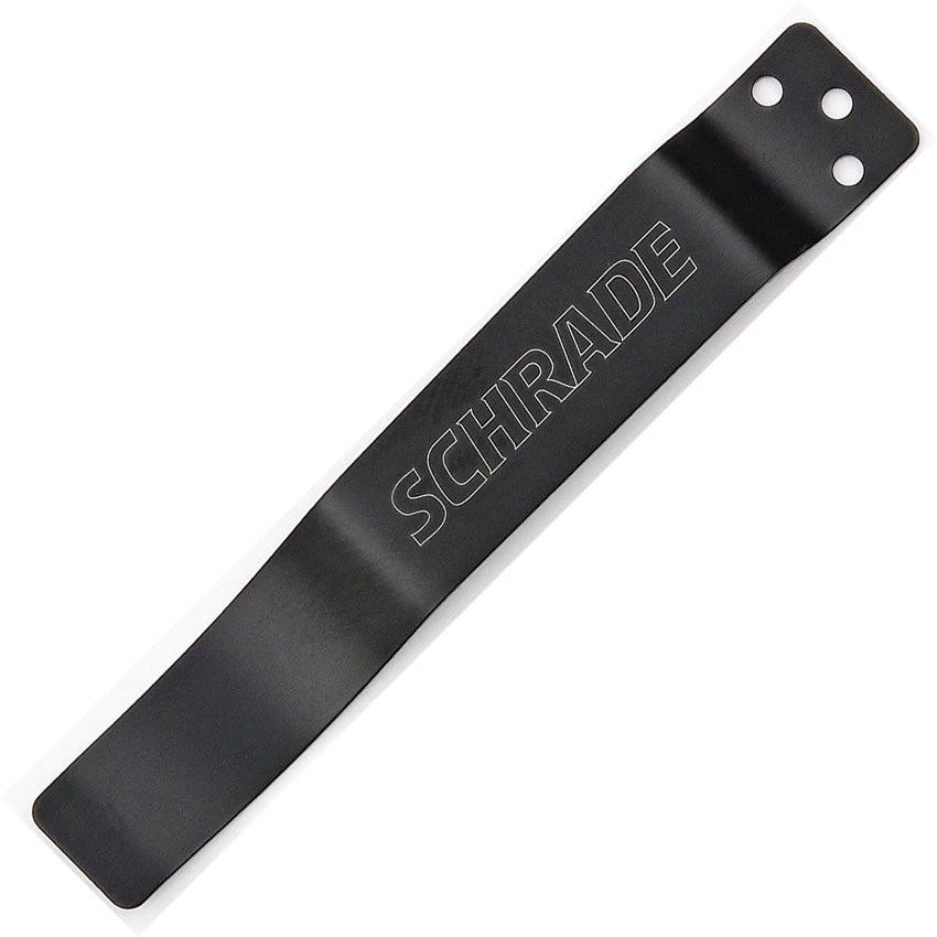 Schrade S100 Pocket Clip Knife – Black Finish Stainless Steel by Schrade