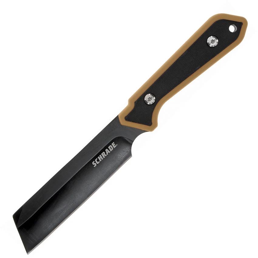 Schrade 1124288 Frontier Fixed Blade Knife – 4.25" Black Oxide Blade by Schrade