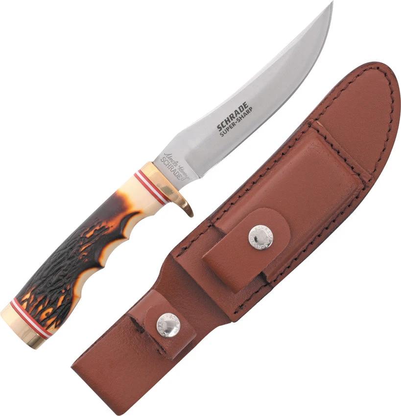 Schrade 153UH Uncle Henry Golden Spike Fixed Blade Knife – Classic Outdoor Precision by Schrade
