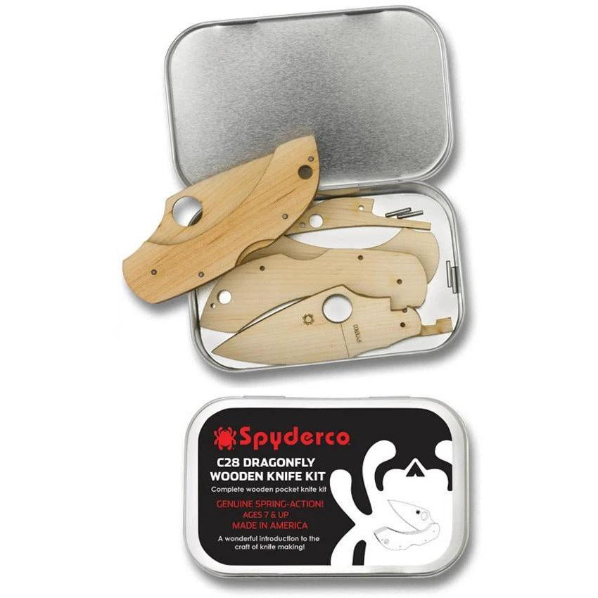 Spyderco Dragonfly C28 Wooden Knife Kit by Spyderco