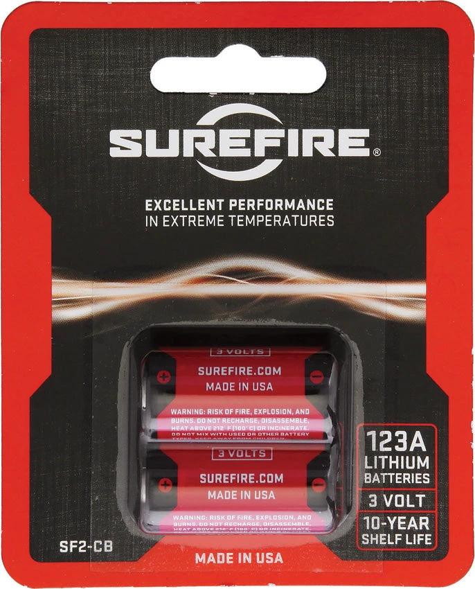 SureFire 123A Batteries Pack of 2 SF2-CB by SureFire