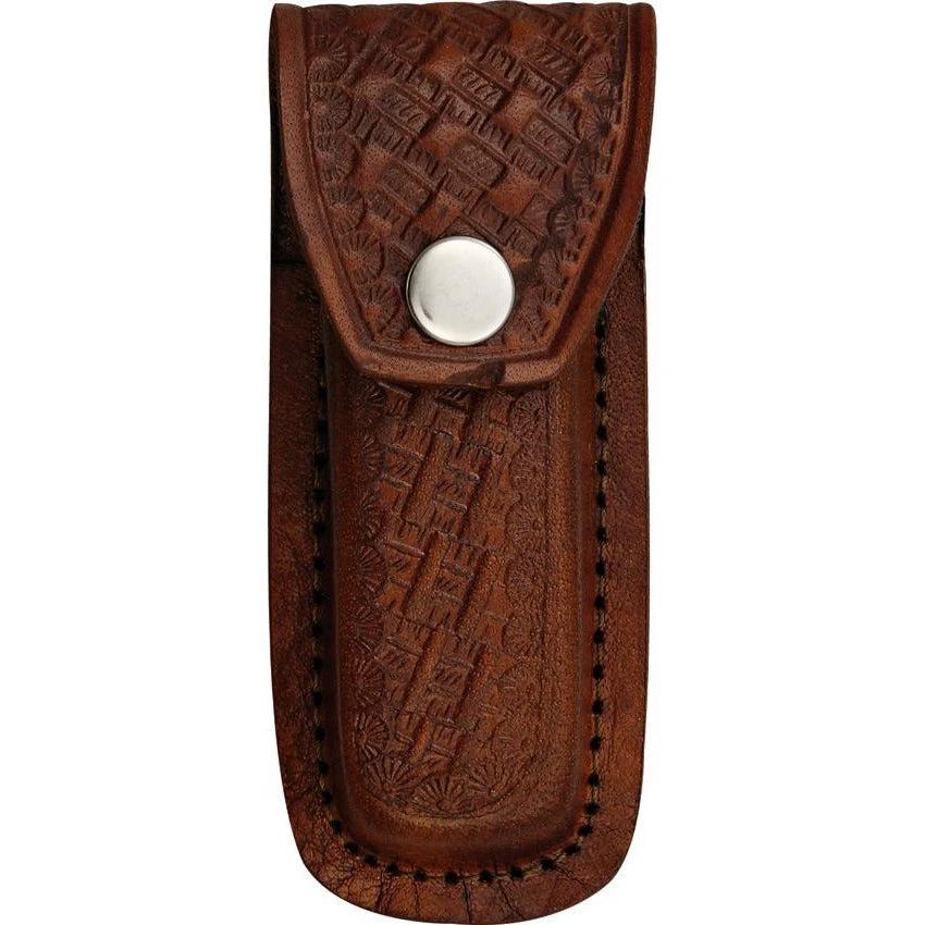 Sheaths Folding Knife Belt Sheath SH1092 4" DARK BROWN by Sheaths