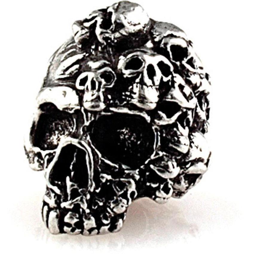 Schmuckatelli Co Mind Skull Bead Pewter MP by Schmuckatelli Co