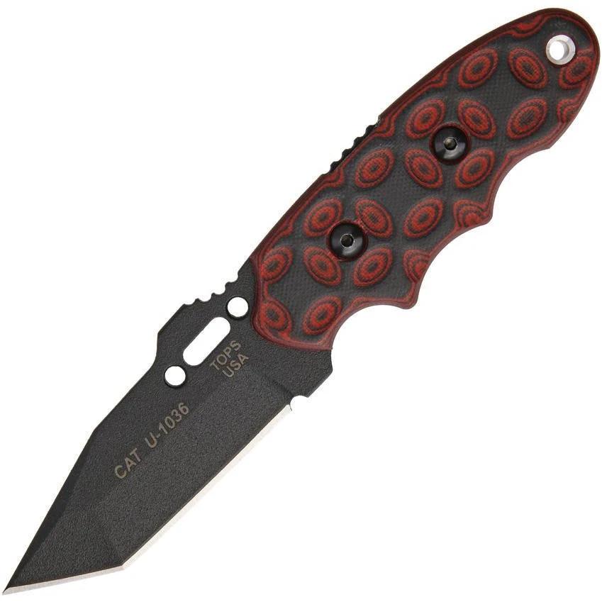 TOPS CAT Tanto Red and Black G10 203T-02 by Black Country Outdoor