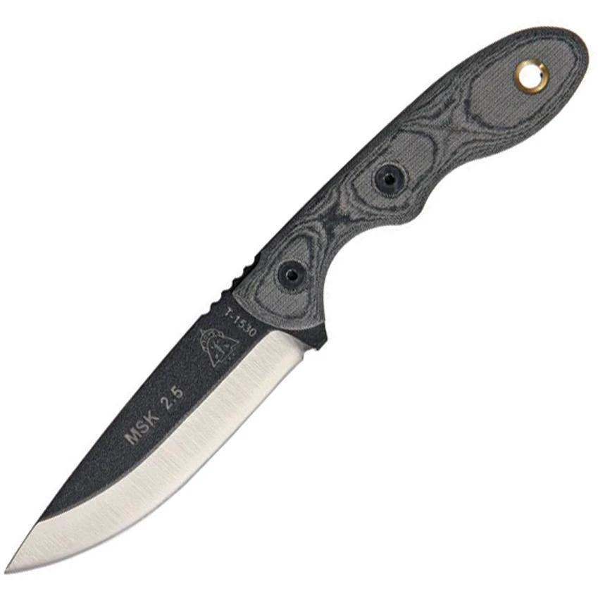 TOPS Mini Scandi Knife Black Linen MSK-BLM by Black Country Outdoor