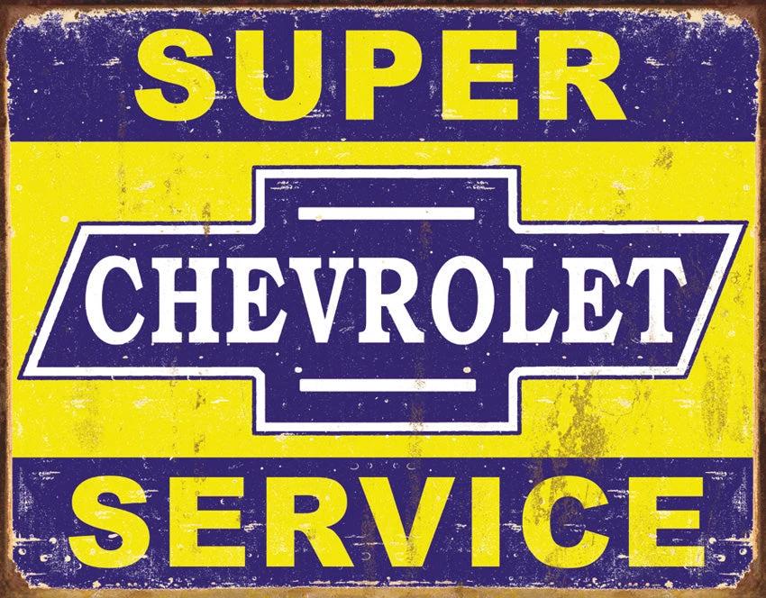 Tin Signs Super Chevy Service 1355 by Tin Signs