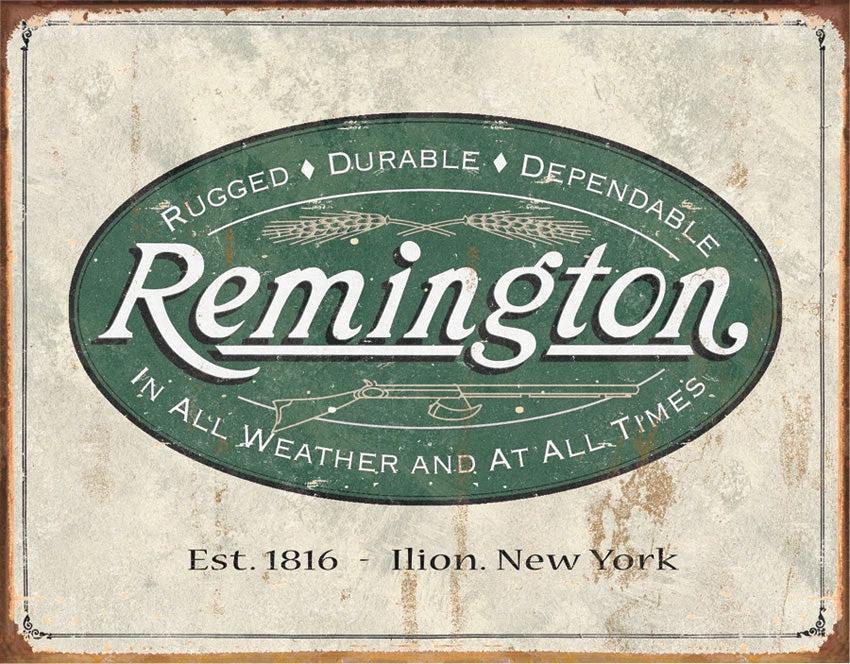 Tin Signs Remington Weathered Logo 1413 by Tin Signs