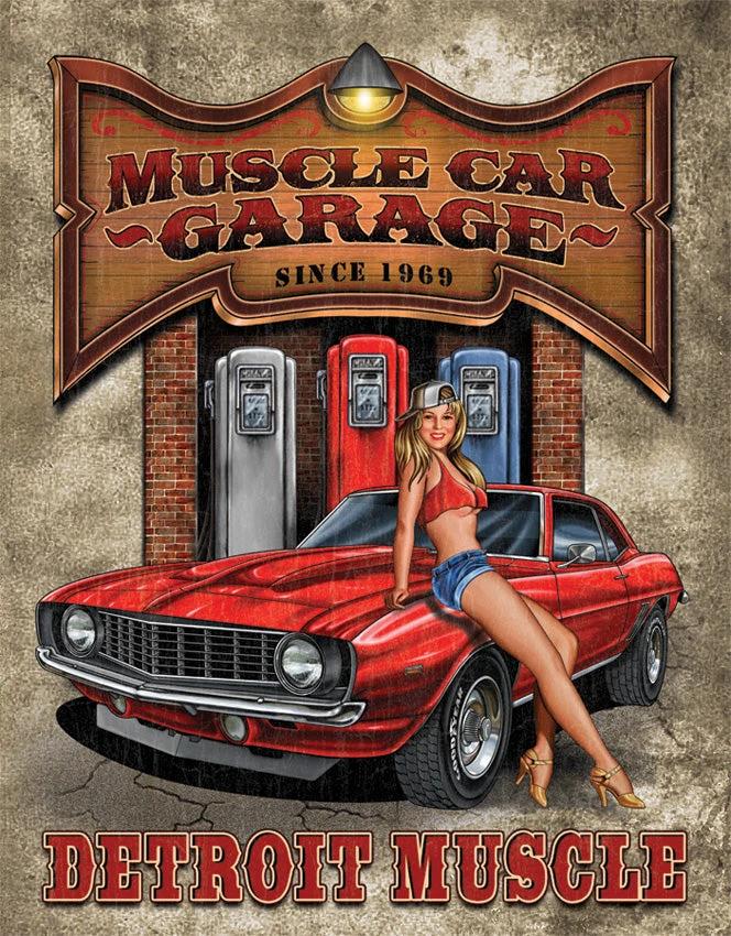 Tin Signs Legends Detroit Muscle Car 1568 by Tin Signs