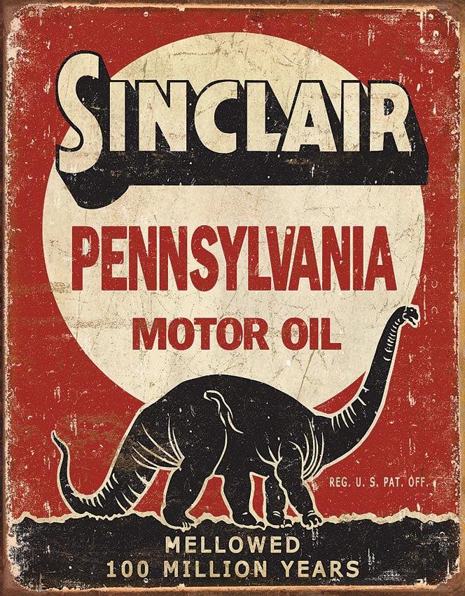 Tin Signs Sinclair Motor Oil Sign 1741 by Tin Signs