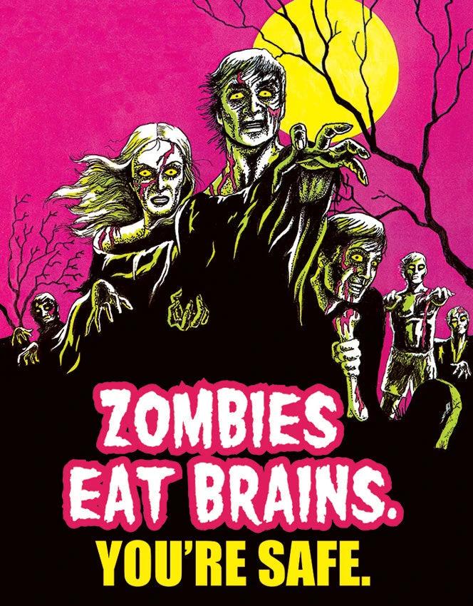 Tin Signs Zombies Eat Brains… 1915 by Tin Signs