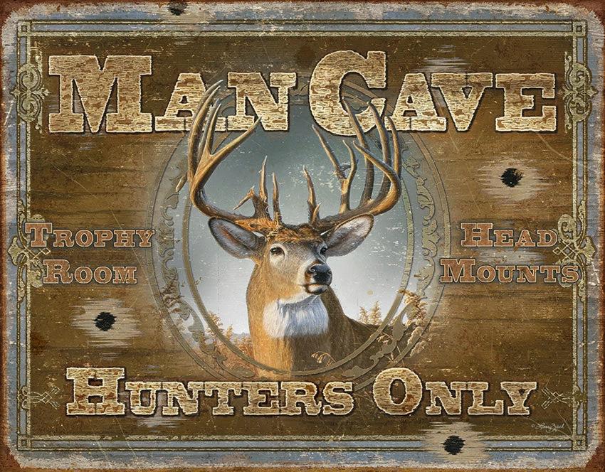 Tin Signs Man Cave- Hunters Only 1935 by Tin Signs