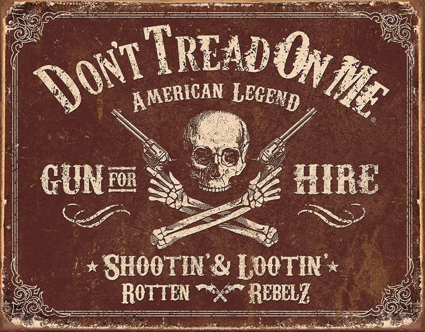 Tin Signs DTOM Gun for Hire 2007 by Tin Signs