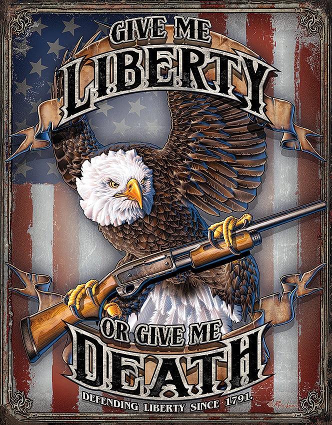 Tin Signs Give Me Liberty 2185 by Tin Signs