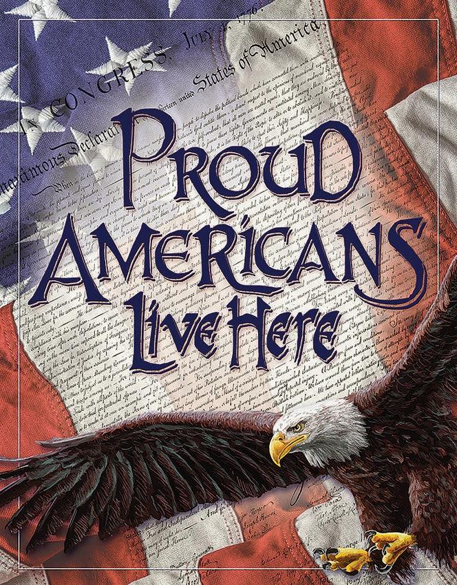 Tin Signs Proud American 2219 by Tin Signs