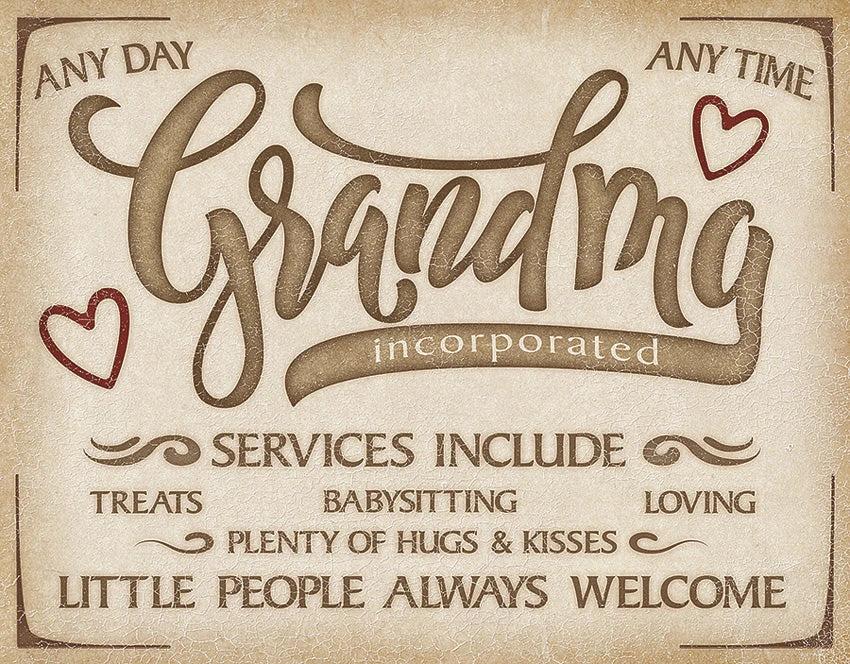 Tin Signs Grandma Inc Sign 2266 by Tin Signs