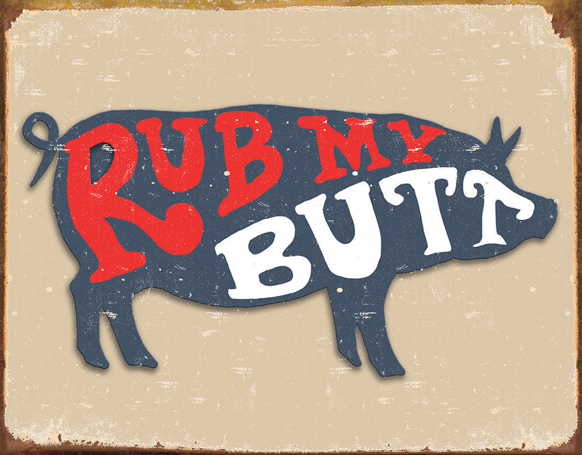 Tin Signs Pork Butt Sign 2406