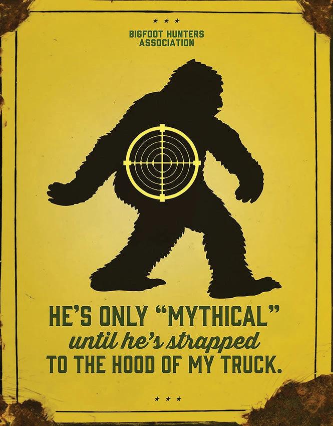 Tin Signs Sasquatch Mythical Sign 2414 by Tin Signs