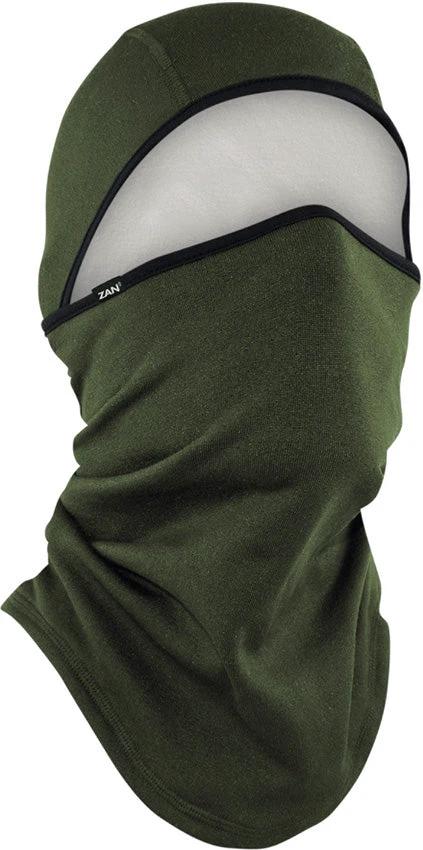 Zan Headgear Convertible Balaclava Green WB4L200 by Zan Headgear