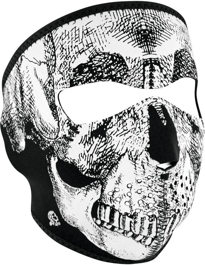 Zan Headgear Full Face Mask BW Skull WNFM002 by Zan Headgear