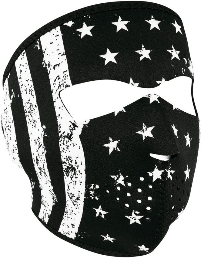 Zan Headgear Full Face Mask BW Flag WNFM091 by Zan Headgear