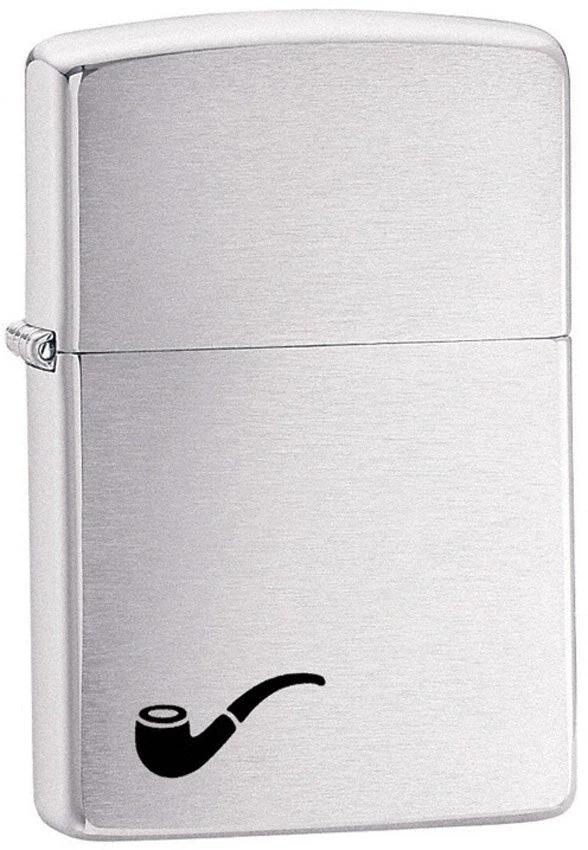 Zippo Pipe Brushed Chrome Windproof Lighter by Zippo