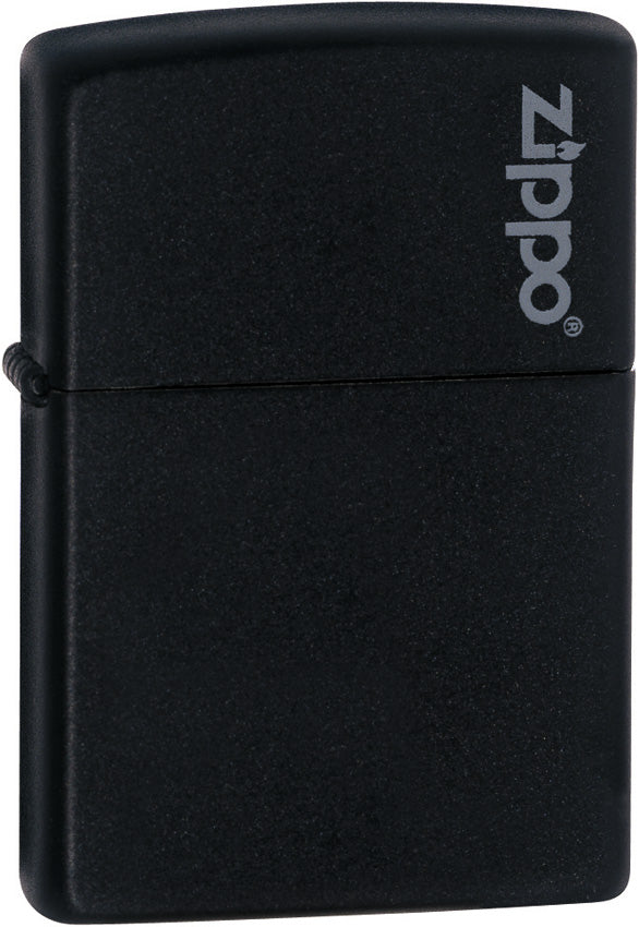 Zippo Black Matte with Logo 218ZL