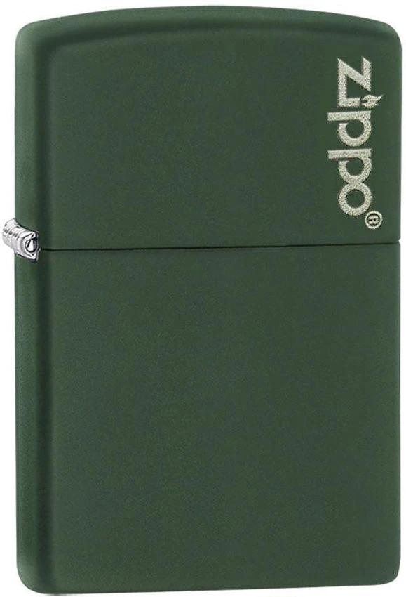 Classic Green Matte Zippo® Logo Lighter by Zippo