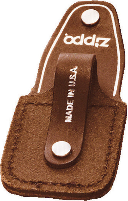 Zippo® Brown Leather Lighter Pouch – Loop Style (LPLB)