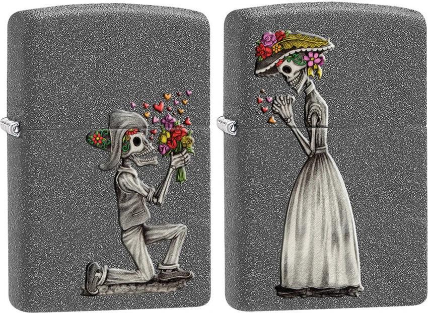 Zippo Day of the Dead Skulls Lighter Set – Iron Stone™ by Zippo