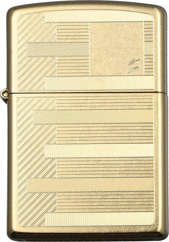 Zippo Belle Kogan Lighter – Brushed Brass (Model 41793) by Zippo