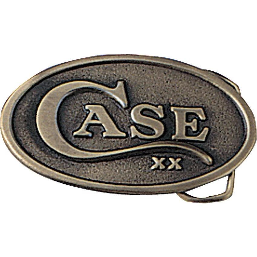Case Cutlery Oval Belt Buckle Zinc Alloy With Brass Finish For Classic American Style by Case Cutlery