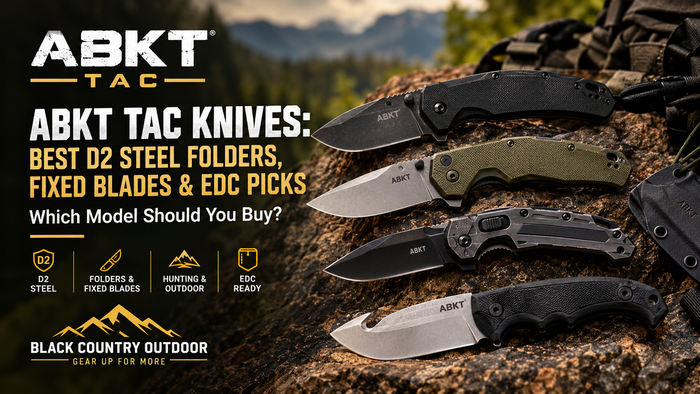 ABKT Tac Knives: Best D2 Steel Folders, Fixed Blades & EDC Picks | Black Country Outdoor
