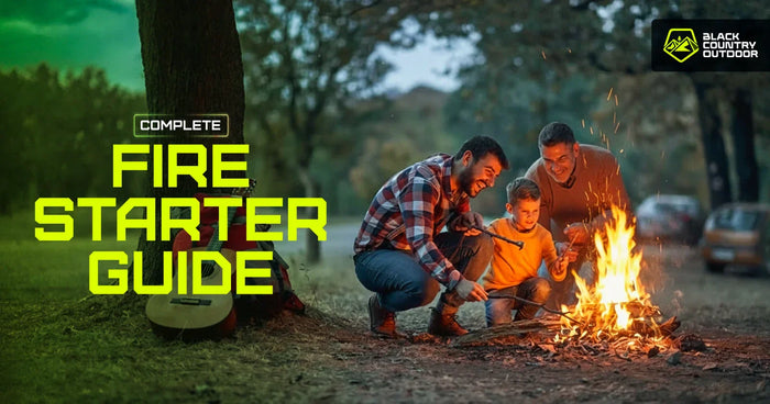 The Complete Guide to Camping Fire Starters: Essential Tools, Tinder Options & Techniques for Cooking, Warmth & Emergency Survival