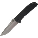 CRKT Drifter Linerlock Knife 6450K For EDC Enthusiasts With Gray Titanium Coated 8Cr14MoV Blade And Black G10 Handle by CRKT