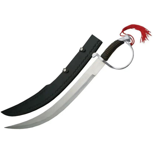 Authentic Pirate Sword 17 Inch Stainless Blade With Wire Wrapped Handle And Sheath For Cosplay by Pakistan