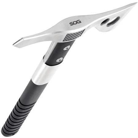 SOG FastHawk Survival Axe Six And A Half Inch Head With 2 Inch Edge Opp Pick Black Polymer Handle Outdoor Enthusiasts by SOG