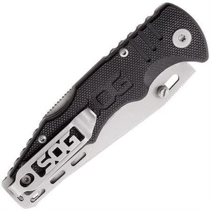SOG Salute Mini Lockback Knife for EDC Enthusiasts, Compact 4in Closed, 3.1in 8Cr13MoV Blade, Rugged Dual Thumb Studs by SOG