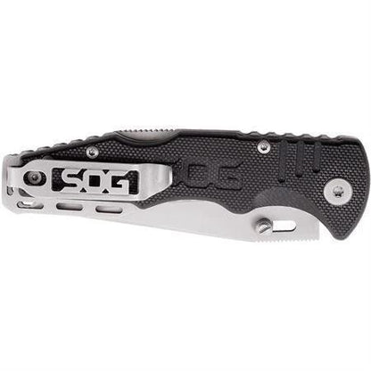 SOG Salute Mini Lockback Knife for EDC Enthusiasts, Compact 4in Closed, 3.1in 8Cr13MoV Blade, Rugged Dual Thumb Studs by SOG