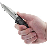 SOG Traction Folding Knife Satin Finish 5Cr15MoV EDC Ready 3.375in Blade 4.75in Closed Pocket Clip by SOG