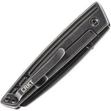 CRKT Inara Framelock Knife 8Cr14MoV Blade IKBS Pivot Black G10 Handle For EDC Enthusiasts by CRKT