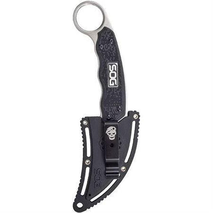 SOG Gambit Fixed Blade Knife For EDC Enthusiasts Durable 7Cr17MoV Satin Sheepsfoot Full Tang by SOG