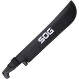 SOG SogFari Machete Eighteen And Three Quarter Inch Sawback Blade Kraton Handle Belt Sheath For Outdoor Enthusiasts by SOG