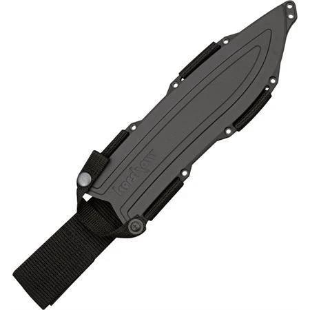 Kershaw Camp 10 1077 Knife For Outdoor Enthusiasts Full Tang 10 Inch Black 65Mn Blade Rugged Rubberized Handle by Kershaw